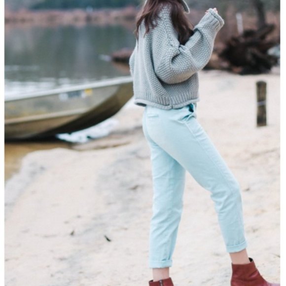 Anthropologie Slim Chino Pants Blue Size 27 - Picture 2 of 11